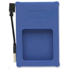 MANHATTAN USB 2.0 2,5" SATA silikonový box na externí HDD, modrý MANHATTAN USB 2.0 2,5" SATA silikonový box na externí HDD, modrý