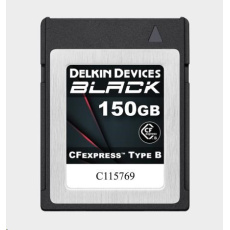 Delkin CFexpress BLACK R1725/W1530 150GB Type B Delkin CFexpress BLACK R1725/W1530 150GB Type B