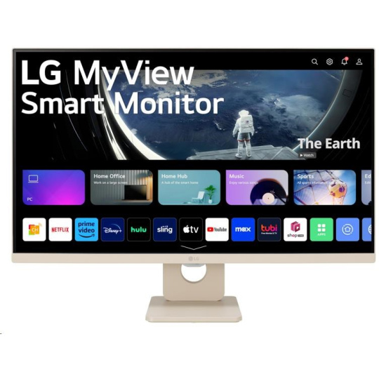 BAZAR - LG MT IPS LED 27" 27SR50F - IPS panel, SMART, 1920x1080, 2xHDMI, 2x USB, repro, webOS, bezova barva - Poškozený