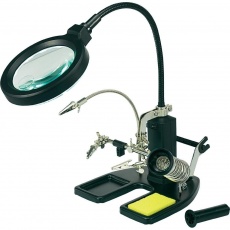 CONRAD Stolní LED světelná lupa Toolcraft s třetí rukou, 7,5 W CONRAD Stolní LED světelná lupa Toolcraft s třetí rukou, 7,5 W