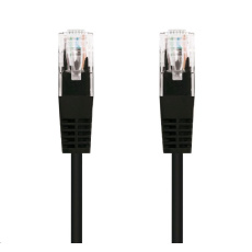 C-TECH kabel patchcord Cat5e, UTP, černý, 0,5m